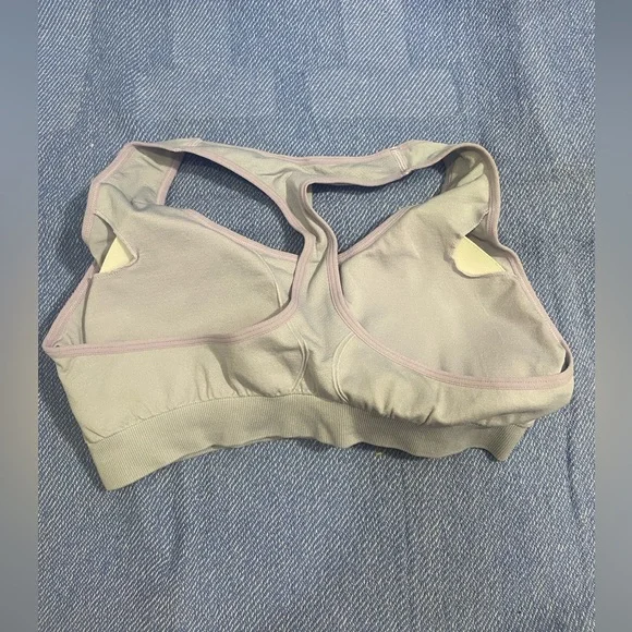 NIP Lavender T-Back High Impact Racerback Padded Push Up Sports Bra - Picture 2 of 6